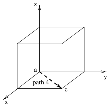 The cube with path 4.