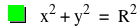 x^2+y^2=R^2