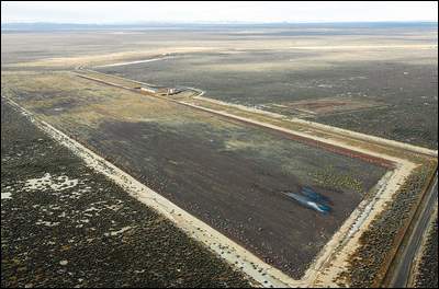 One of three former radar sites east of Christmas Valley, each covering 1 square mile. Officials say the sites have potential for solar energy development. - Pete Erickson / The Bulletin