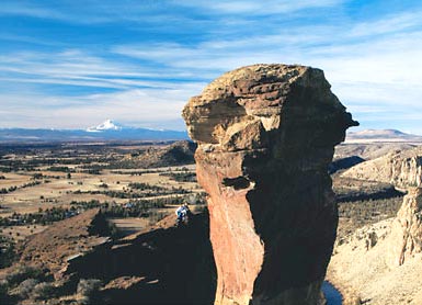 Or you could cross over the Cascades and spend your day climbing rocks in Oregon's desert country. 