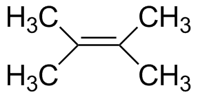 2,3-Dimethyl-2-butene: (CH3)2C=C(CH3)2