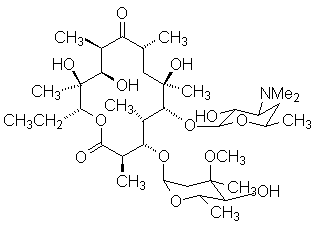Erythromycein is a complex polyketide having a 14-member cylic lactone.