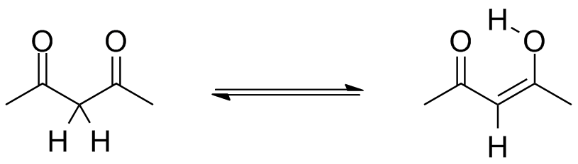 Keto enol Equilibrium